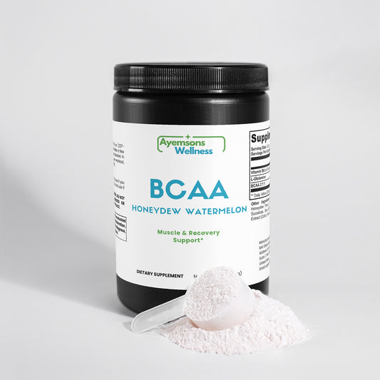 Ayemsons Wellness BCAA 2:1:1 + Glutamine – Professional Post-Workout Recovery Powder – Protein Synthesis & Nitrogen Retention Support