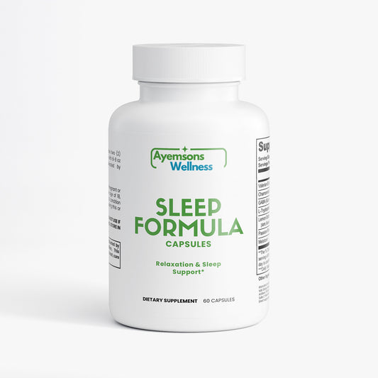 Advanced Sleep Support – Melatonin, GABA & L-Tryptophan Capsules