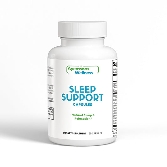 Ayemsons Wellness Sleep Support – Restful Night Formula with Melatonin & GABA